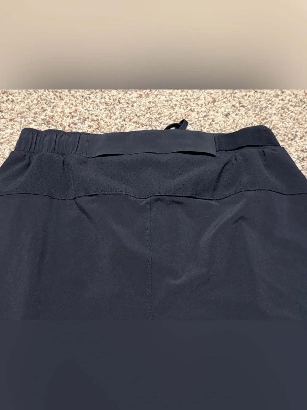 lululemon athletica Black Athletic Running Shorts- Liner Removed Mens Small